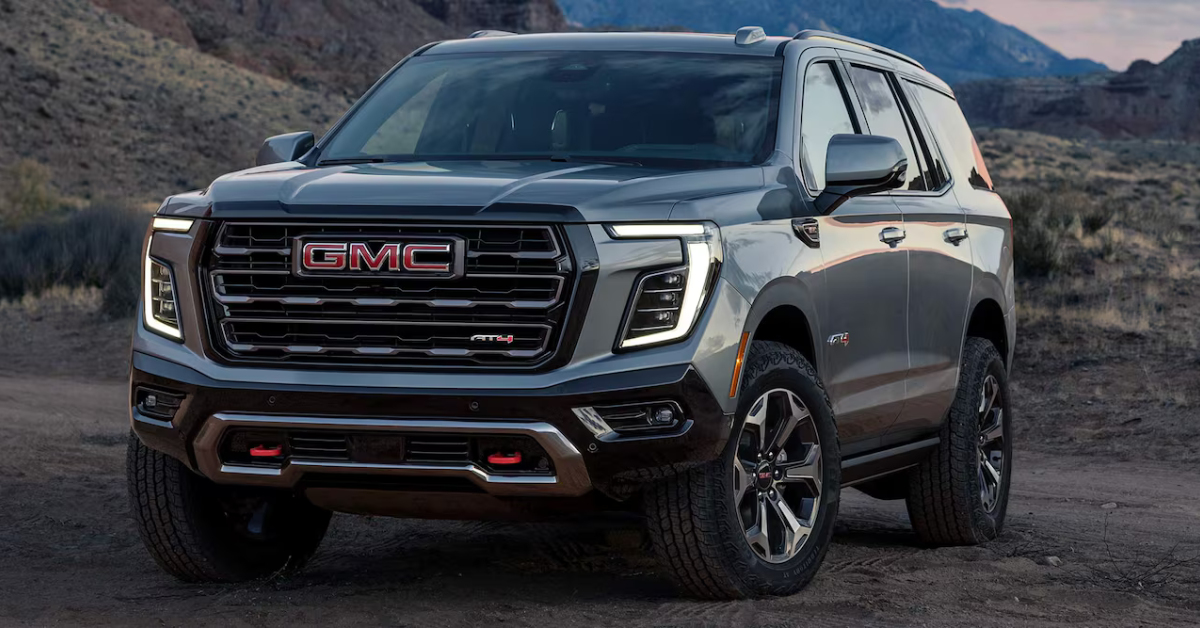 2025 GMC Yukon AT4 Ultimate parked off road