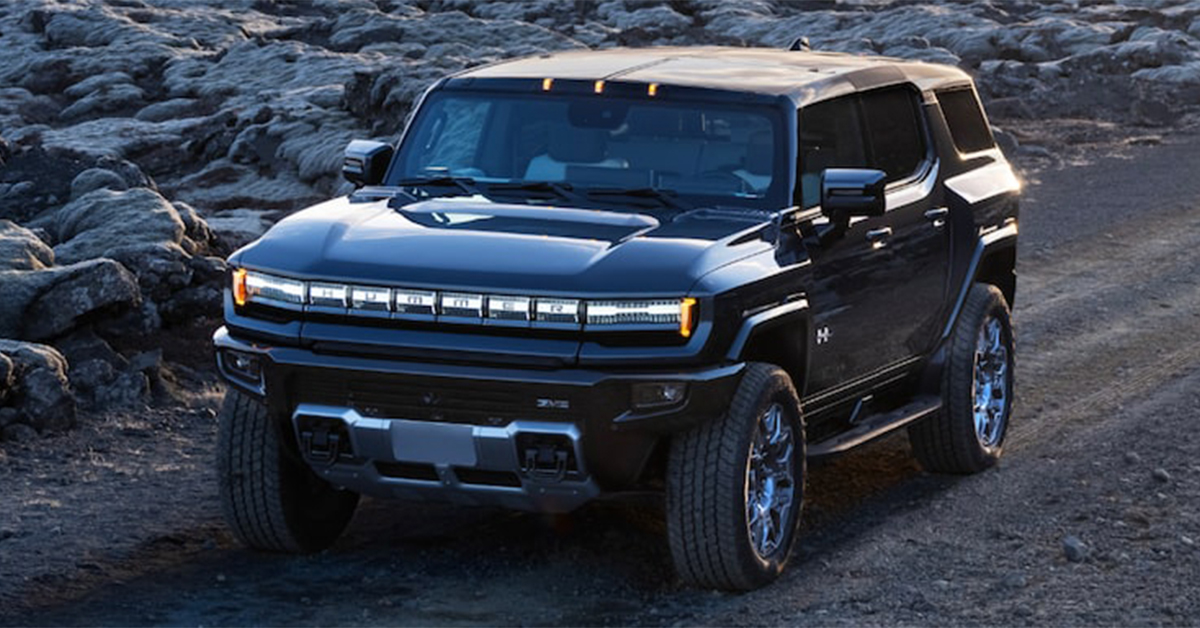 2025 GMC HUMMER EV driving off road