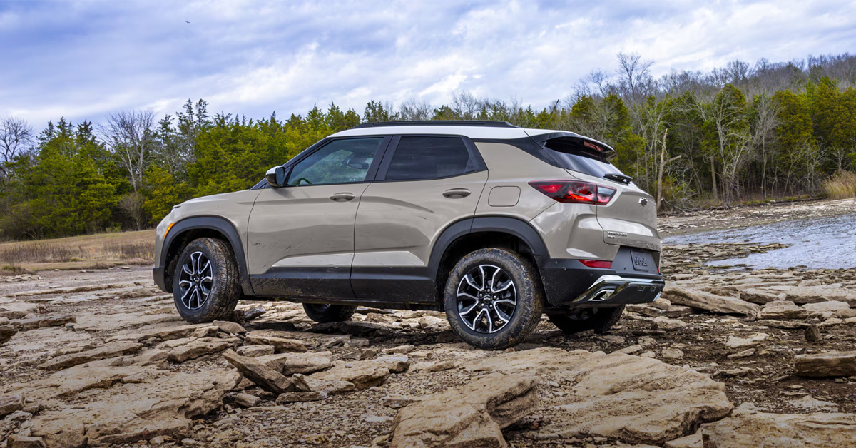 2026 Chevrolet Trailblazer driving on rough terrain