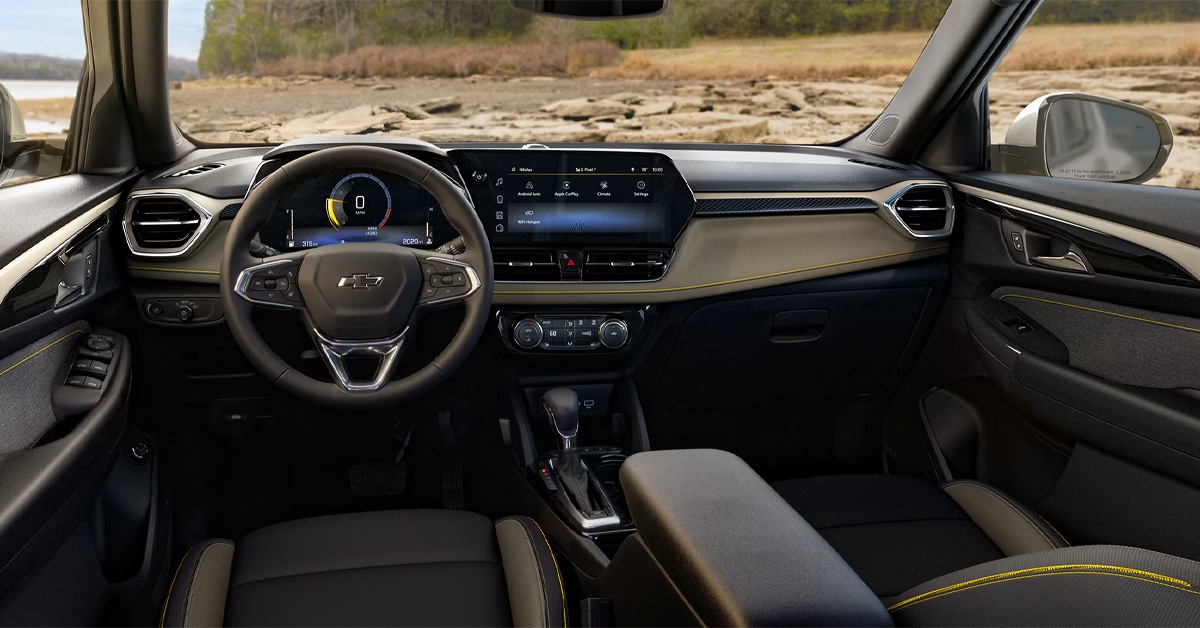 2026 Chevrolet Trailblazer Steering Wheel and dashboard view