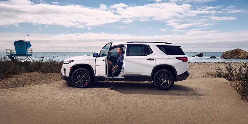 Chevy Traverse on the road